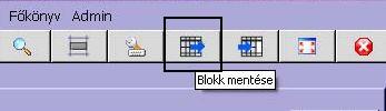 blokk mentése ikon