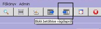 blokk betöltése vágólapról ikon