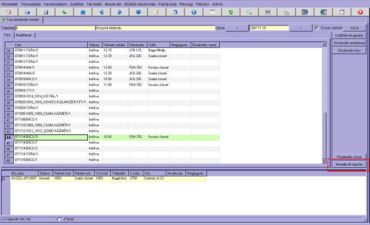 túra elszámolás monitor/menetlevél rögzítés nyomógomb